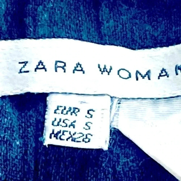 ZARA WOMAN BLACK EMBROIDERED BOHO SKIRT  SUMMER SIZE SMALL - Picture 3 of 4